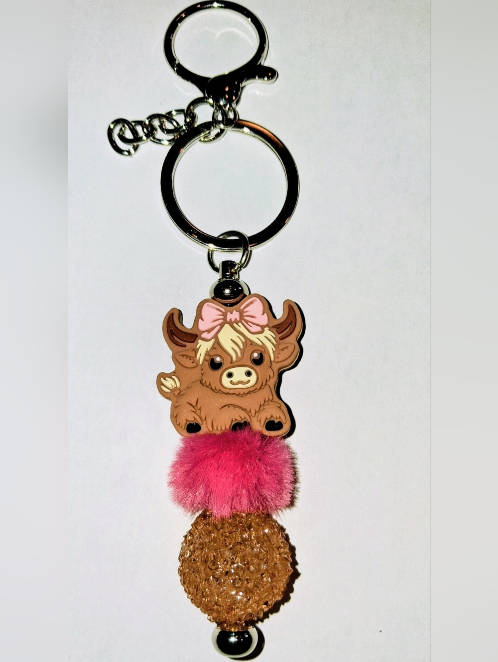 🩷 HIGHLAND COW - BAG CLIP / KEYCHAIN